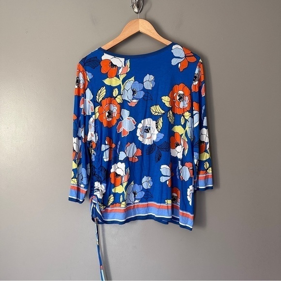 Ruby Rd Tropical floral print blouse - Picture 3 of 5